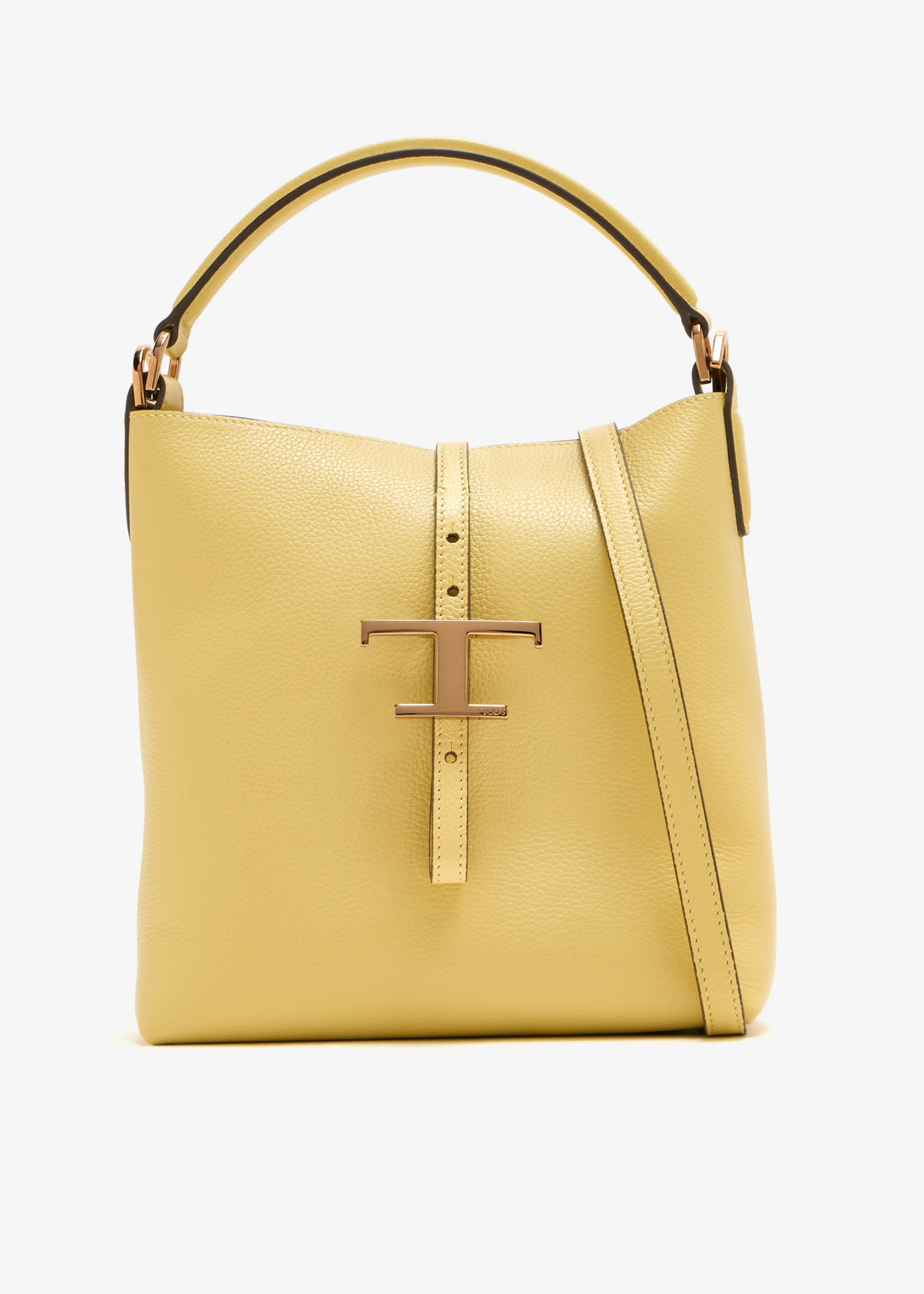 

T Timeless mini bucket bag, Yellow