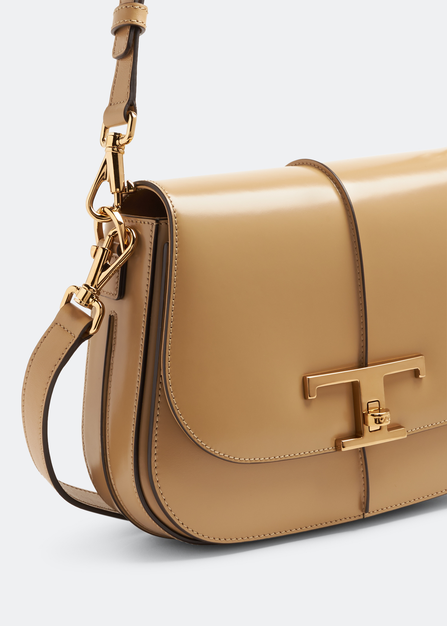 

T Timeless mini shoulder bag, Beige