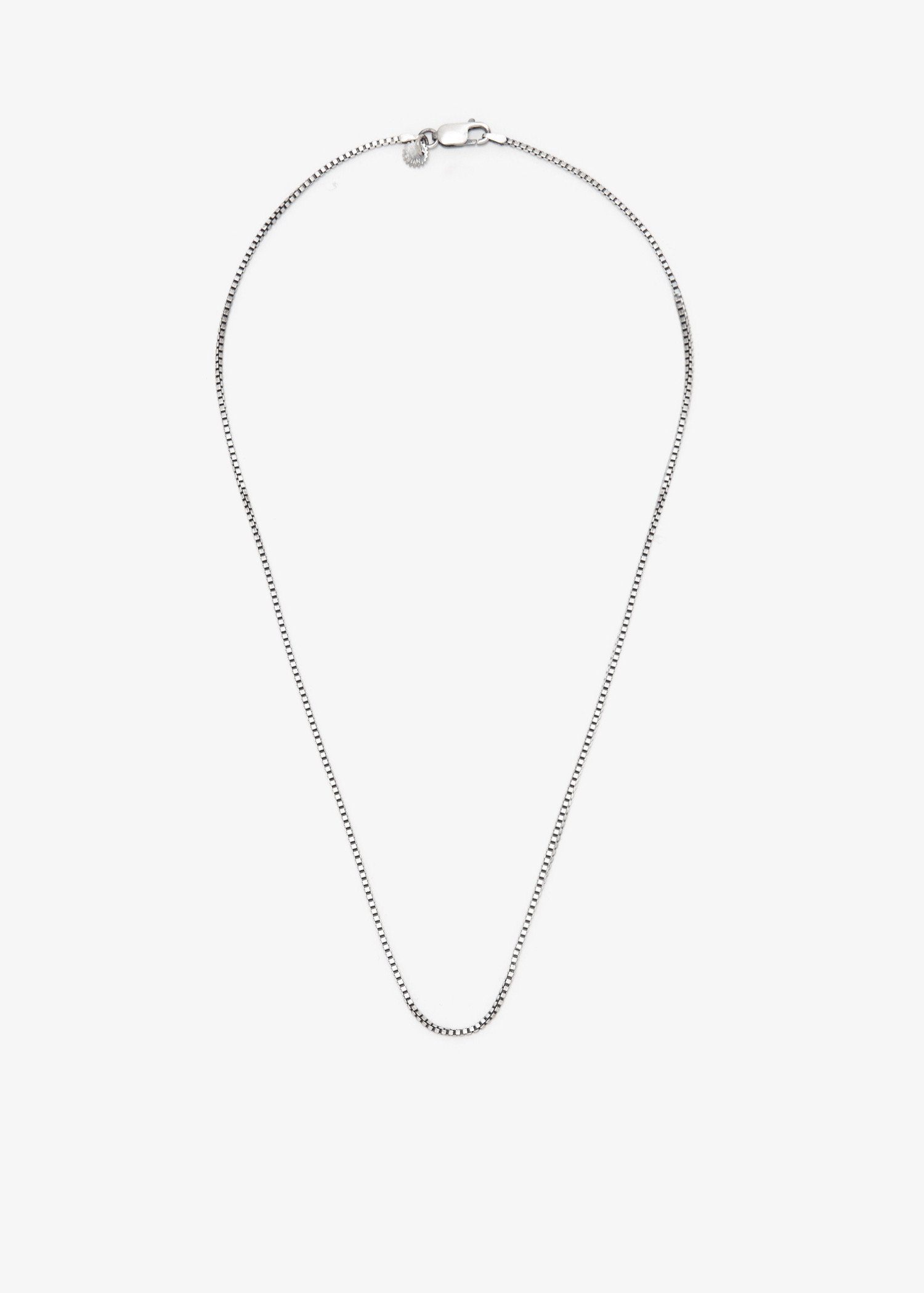 

Box chain necklace, Silver