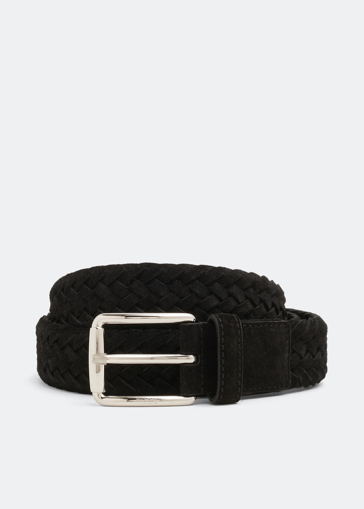 

Braided suede belt, Black