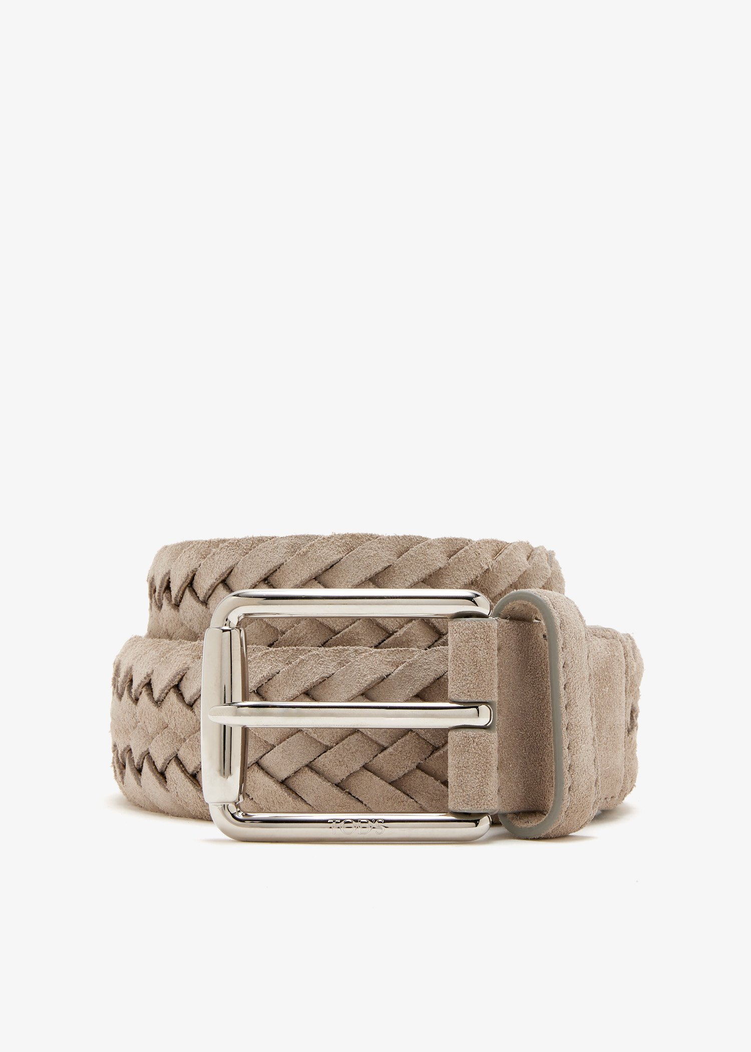 

Braided suede belt, Taupe
