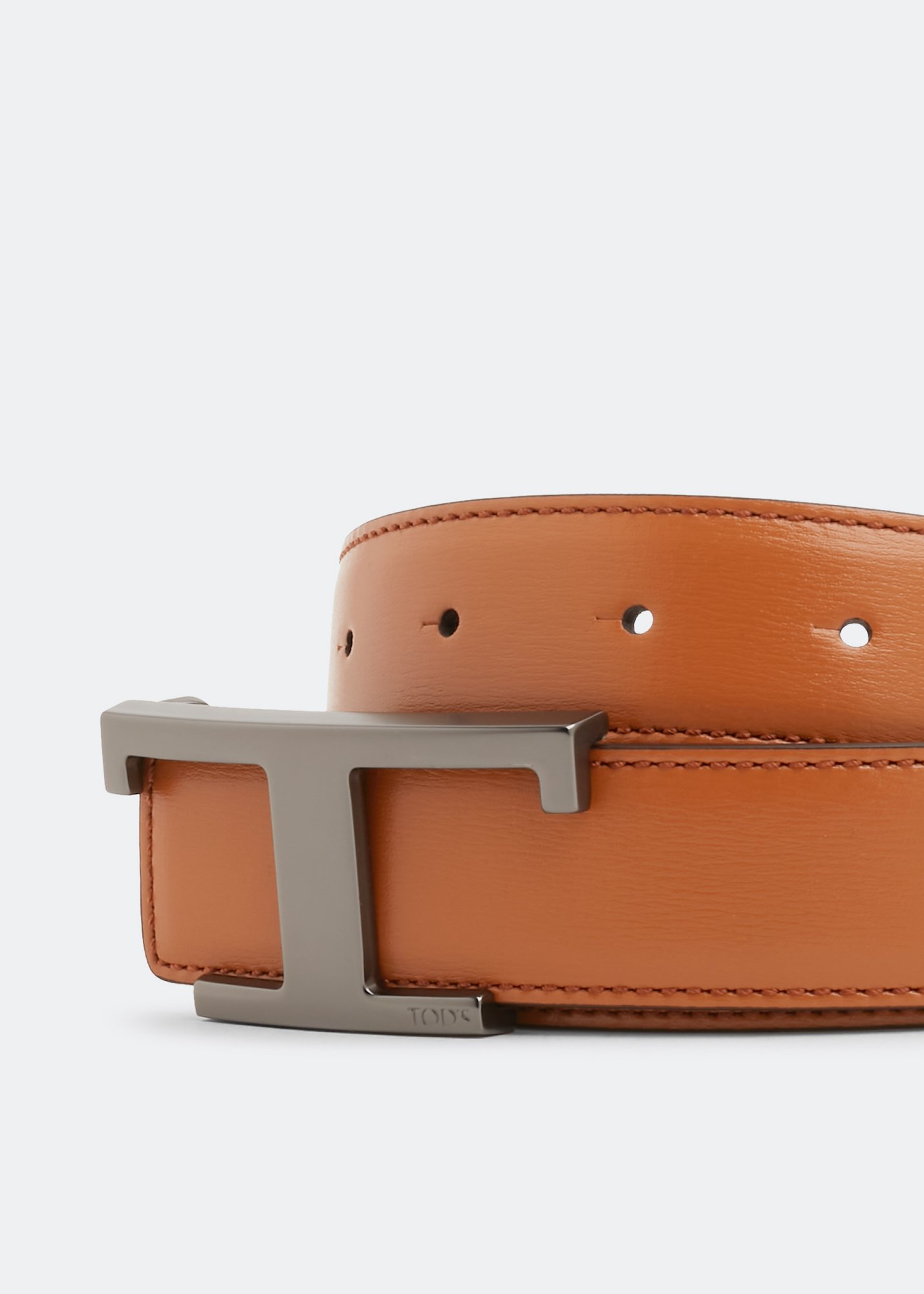 

Monogram leather belt, Brown