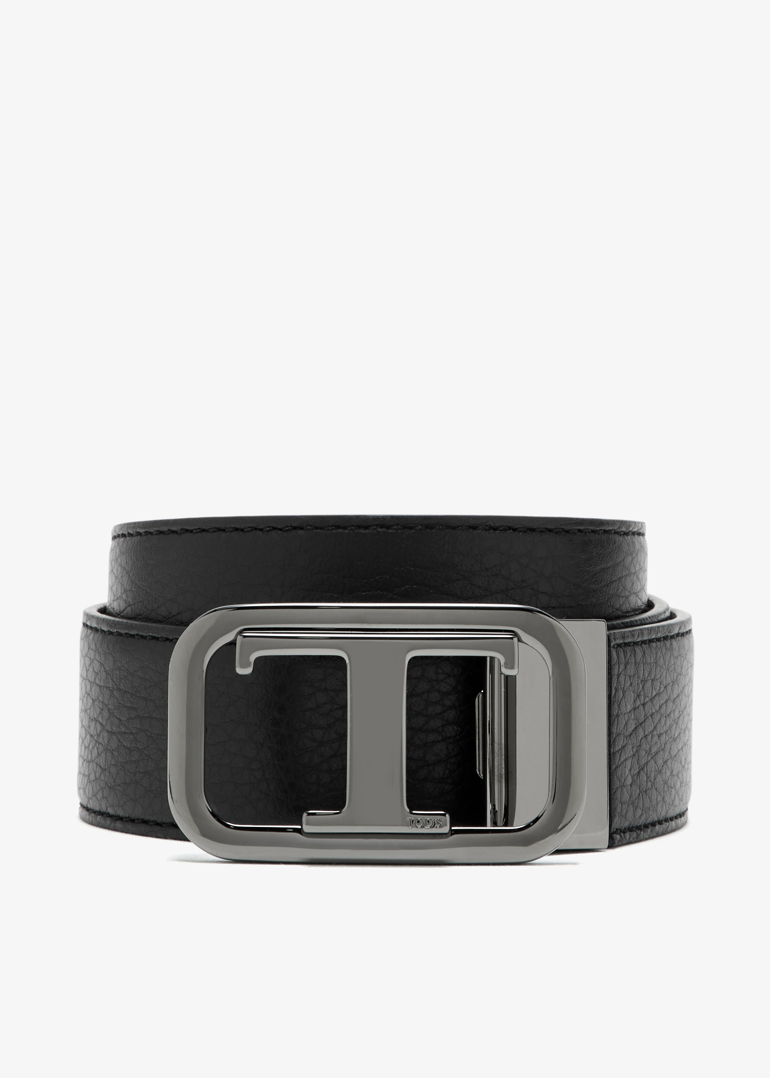 

Reversible dual buckle belt, Black