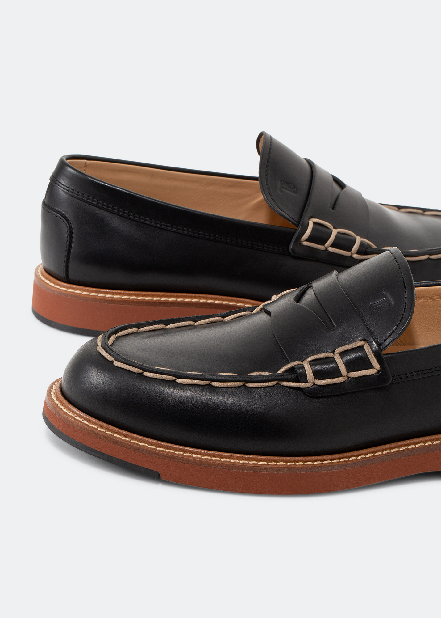 

Leather loafers, Black