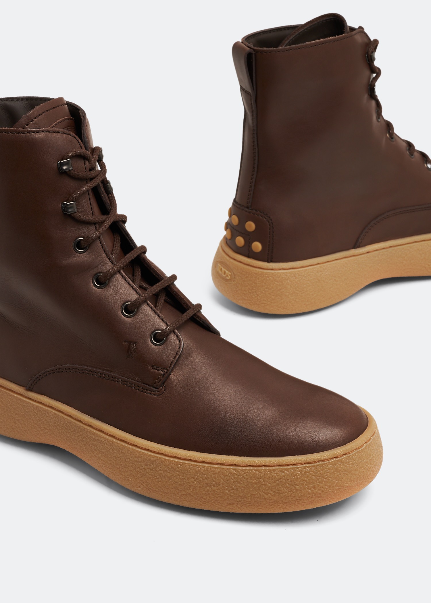 

W. G. lace-up ankle boots, Brown
