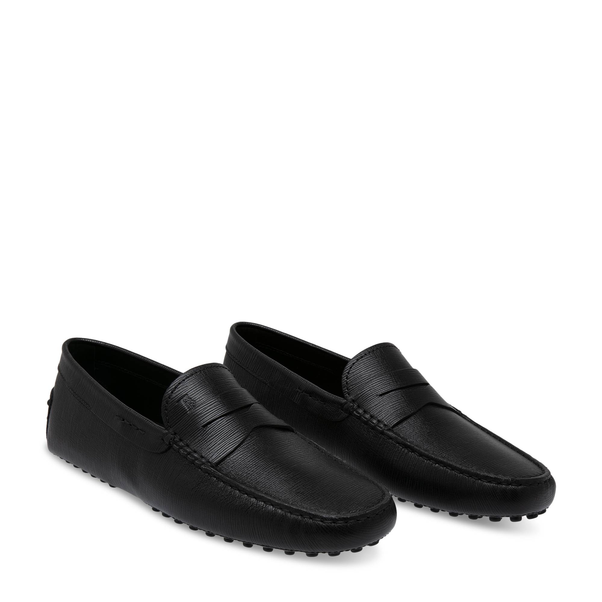 

Gommini leather driving shoes, Black