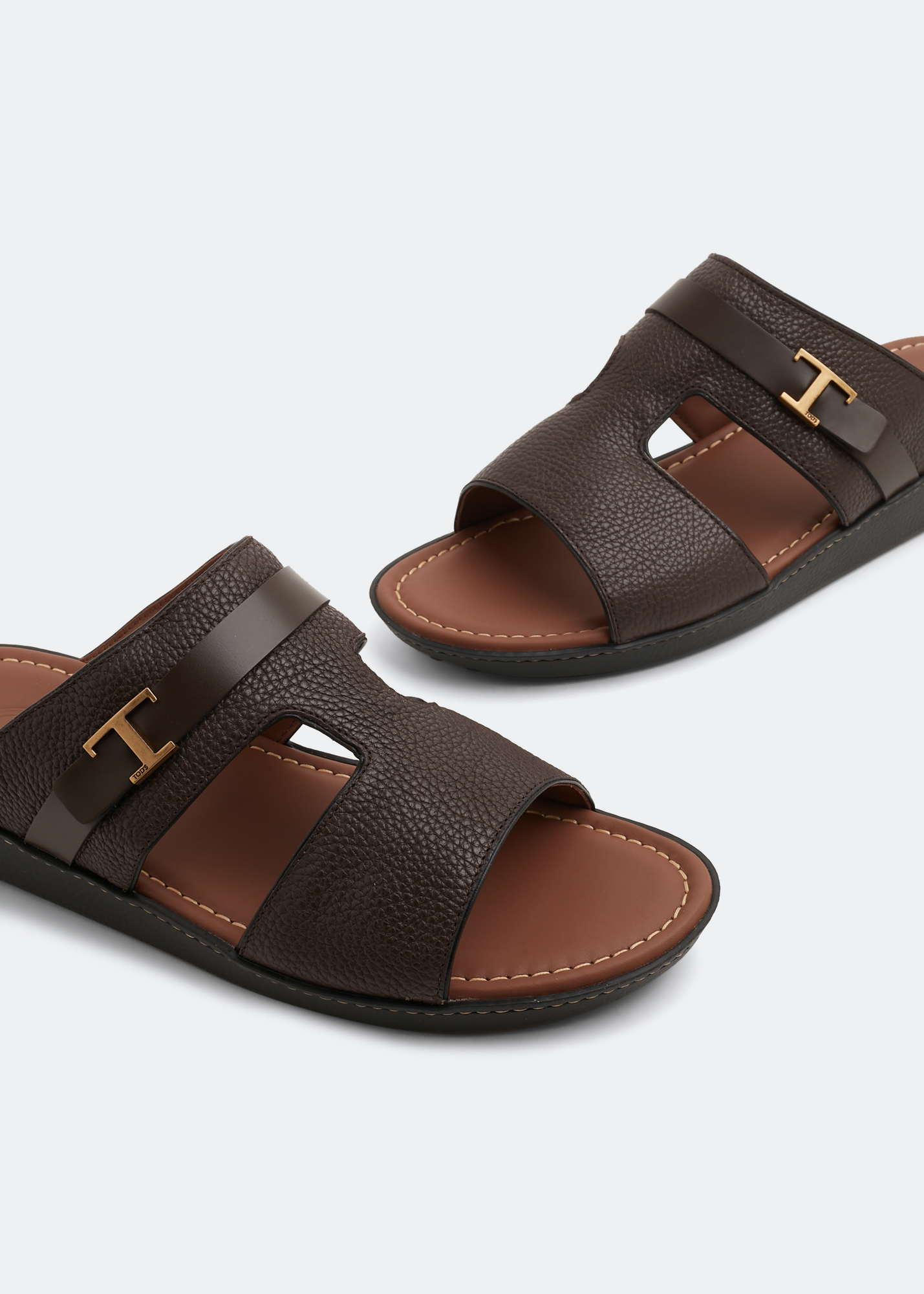 

Timeless leather sandals, Brown
