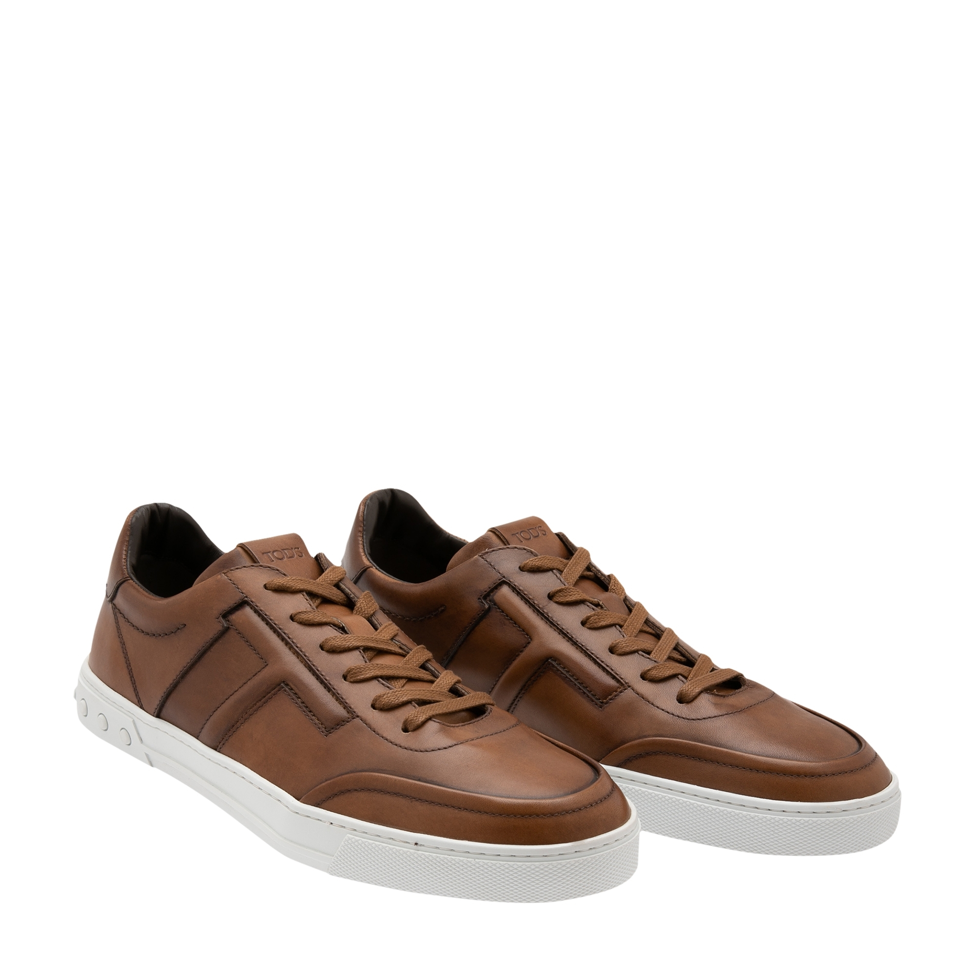 

Leather sneakers, Brown
