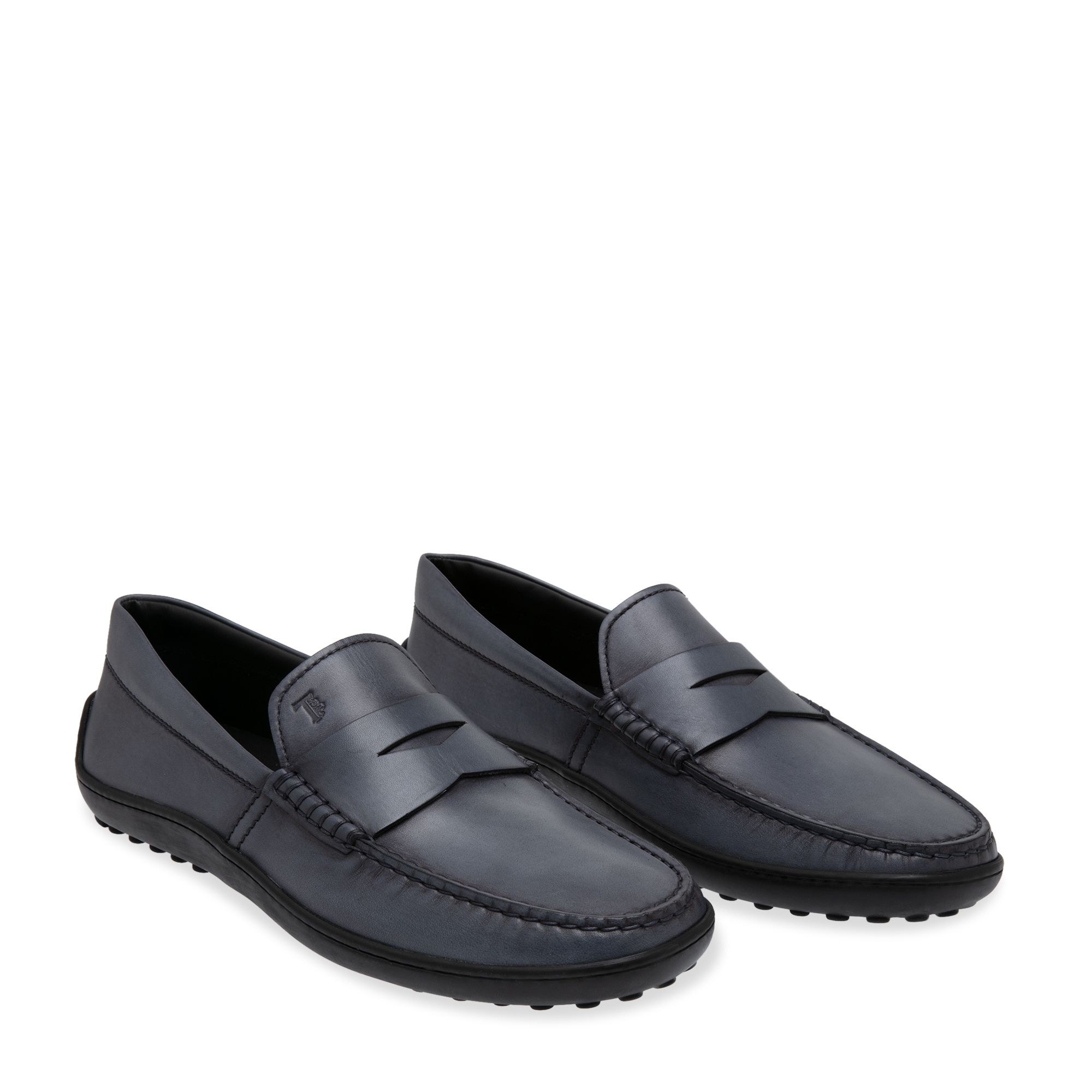 

Leather loafers, Blue