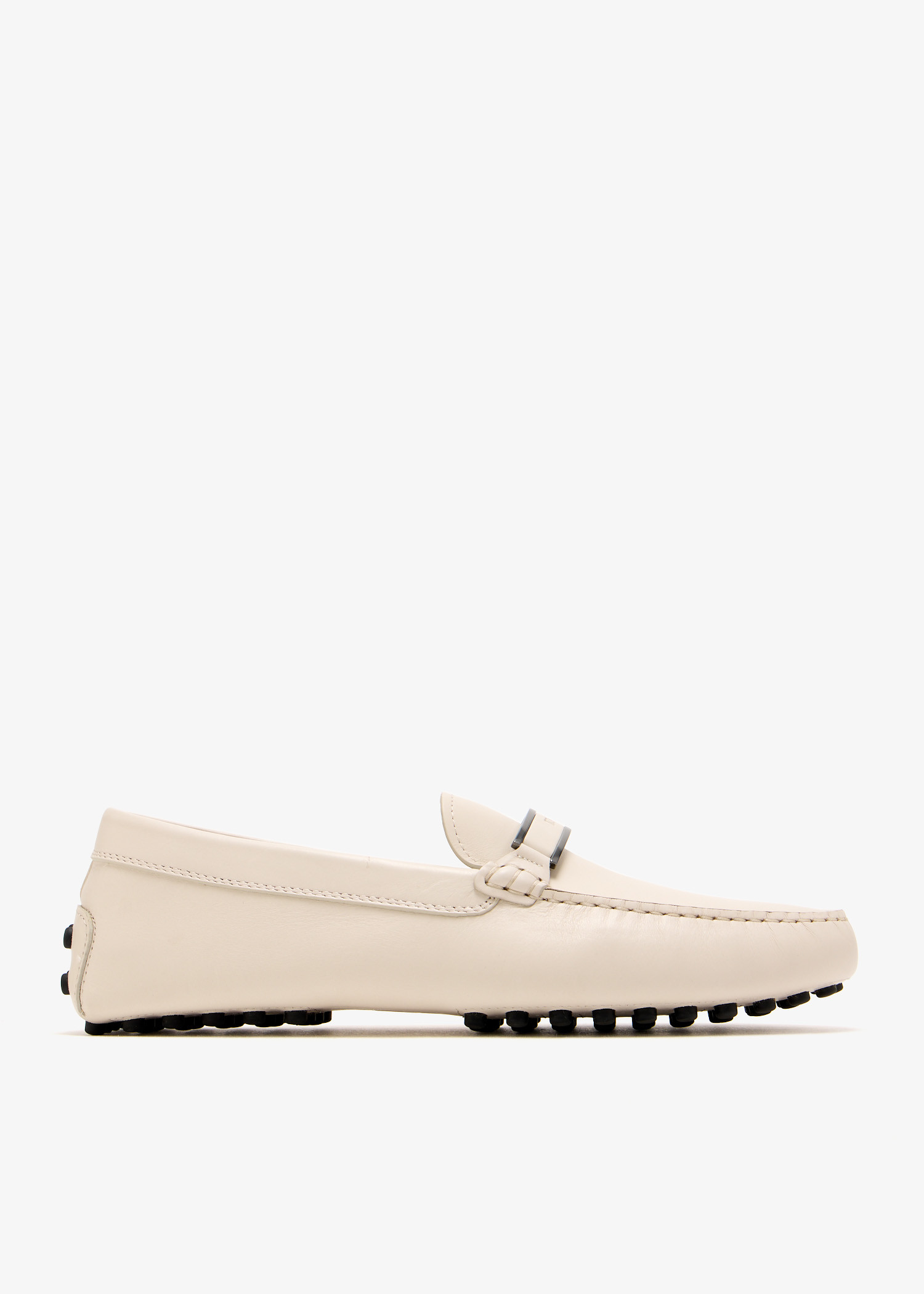 

Gommino driving shoes, White