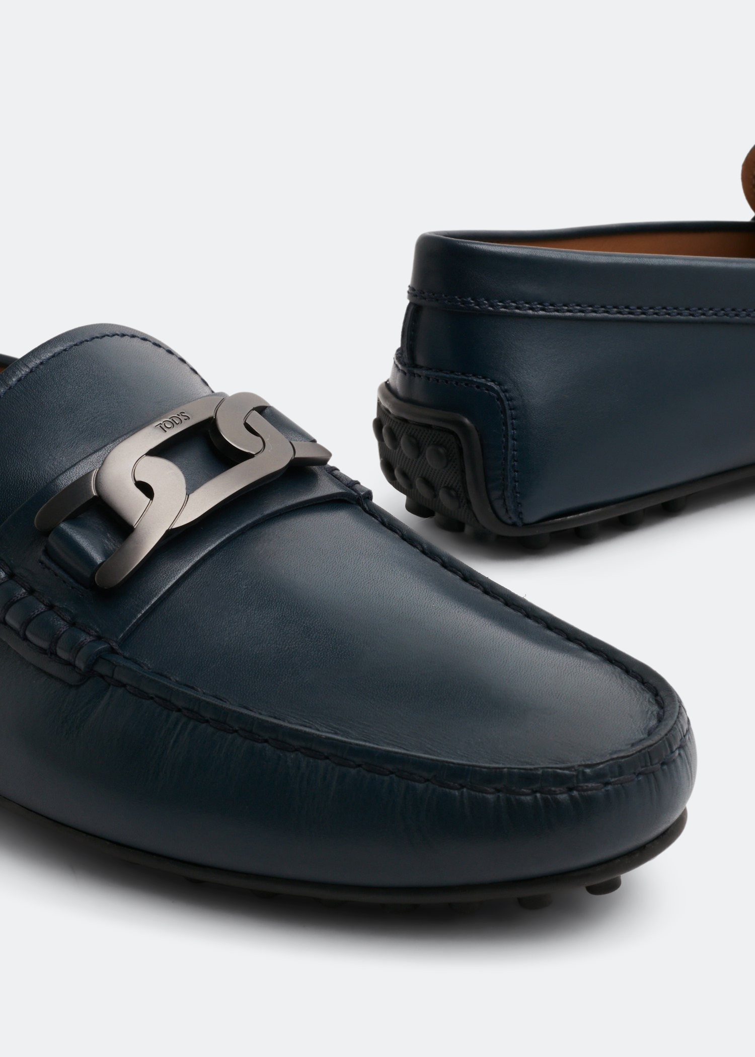 Chain Gommini loafers, Blue
