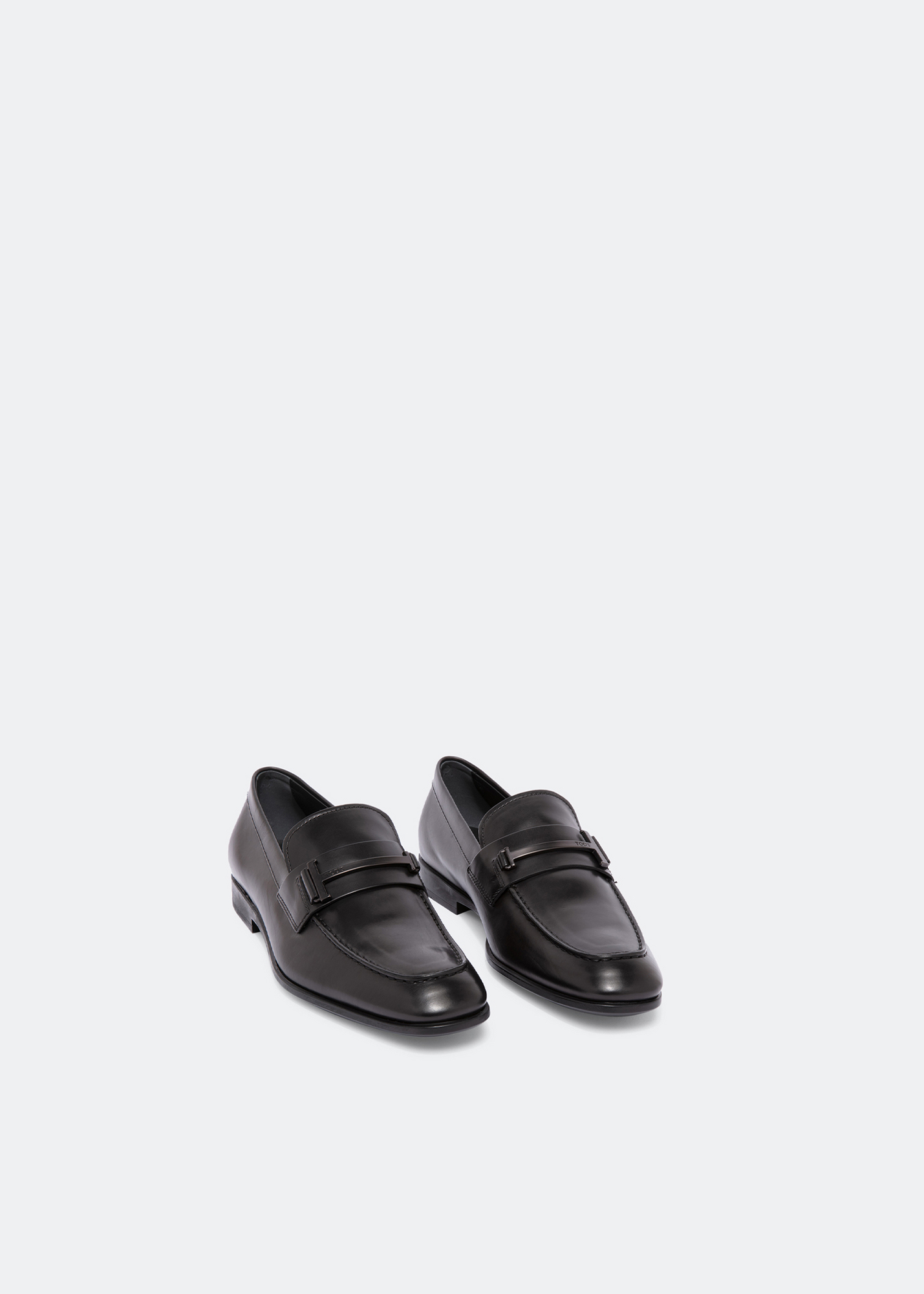 

Leather moccasin loafers, Black