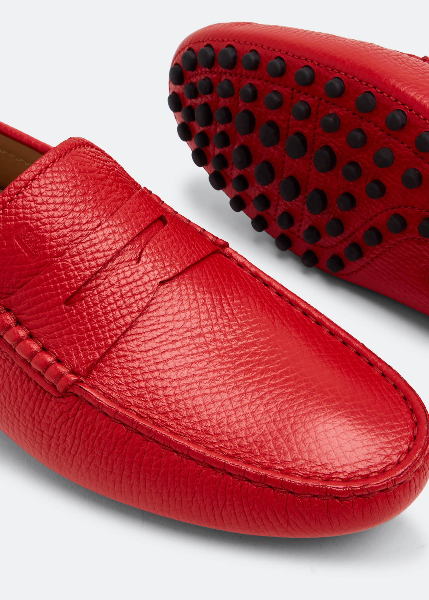 Gommino driving loafers, Red
