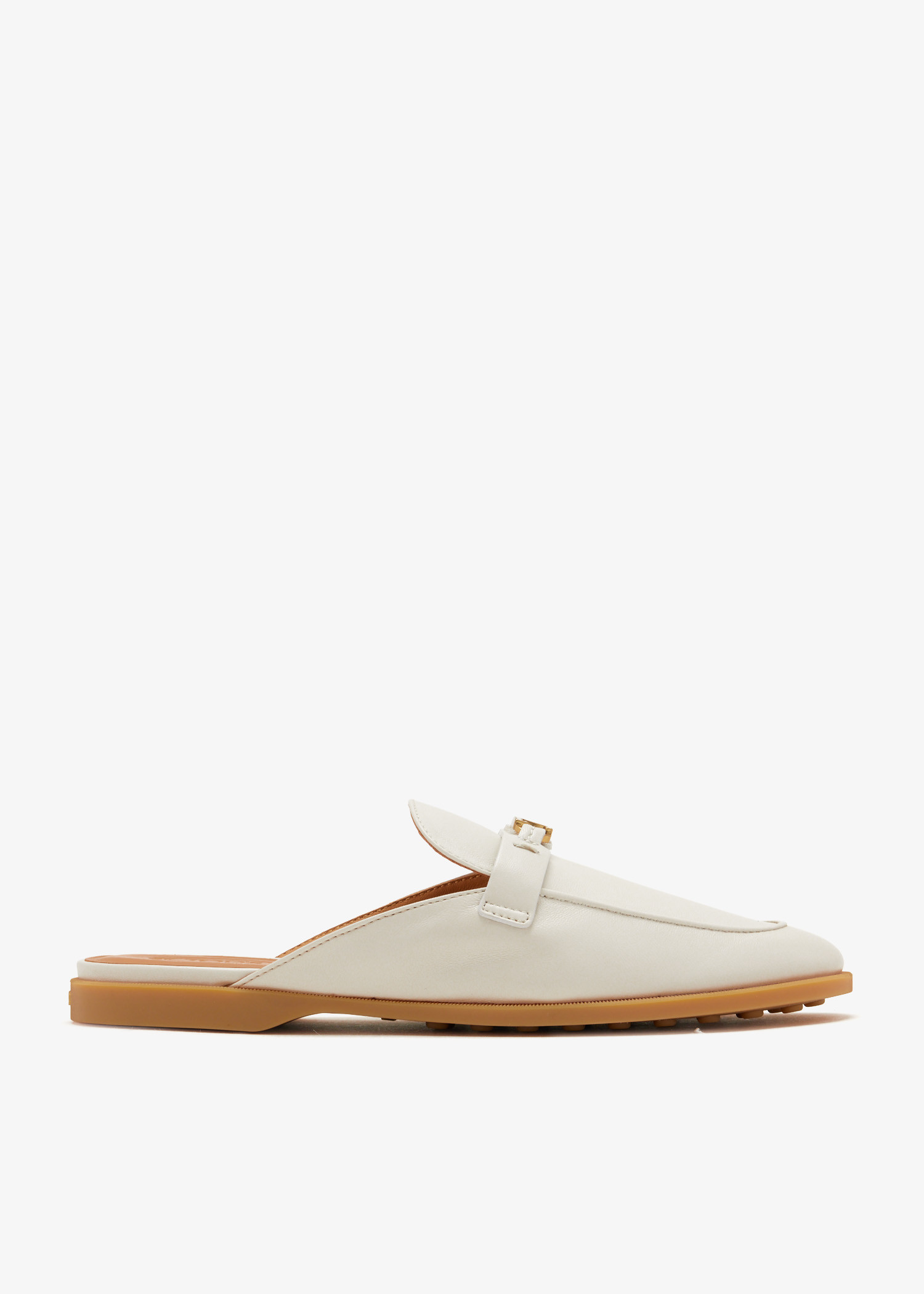 

Leather slippers, White