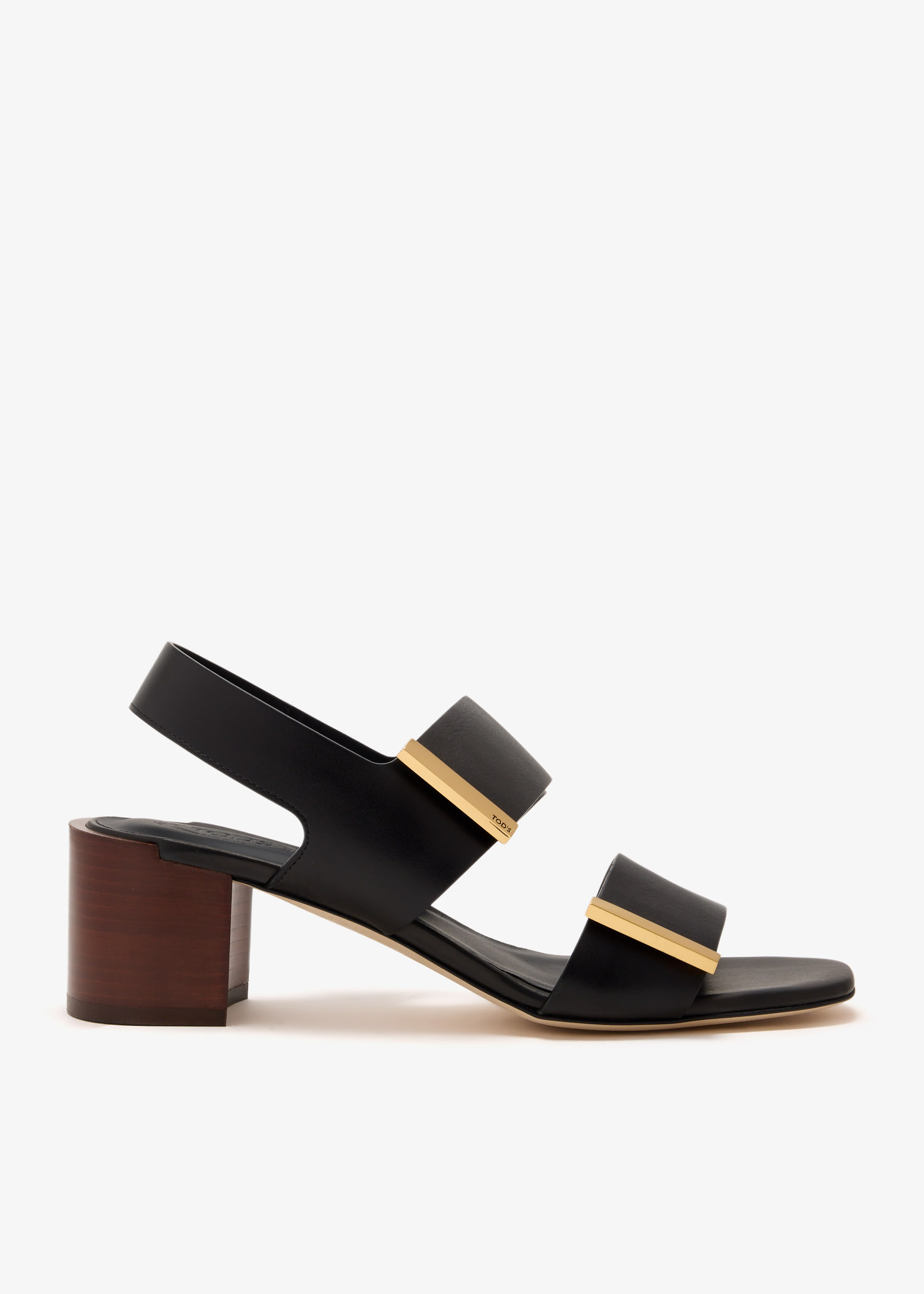 

Leather sandals, Black