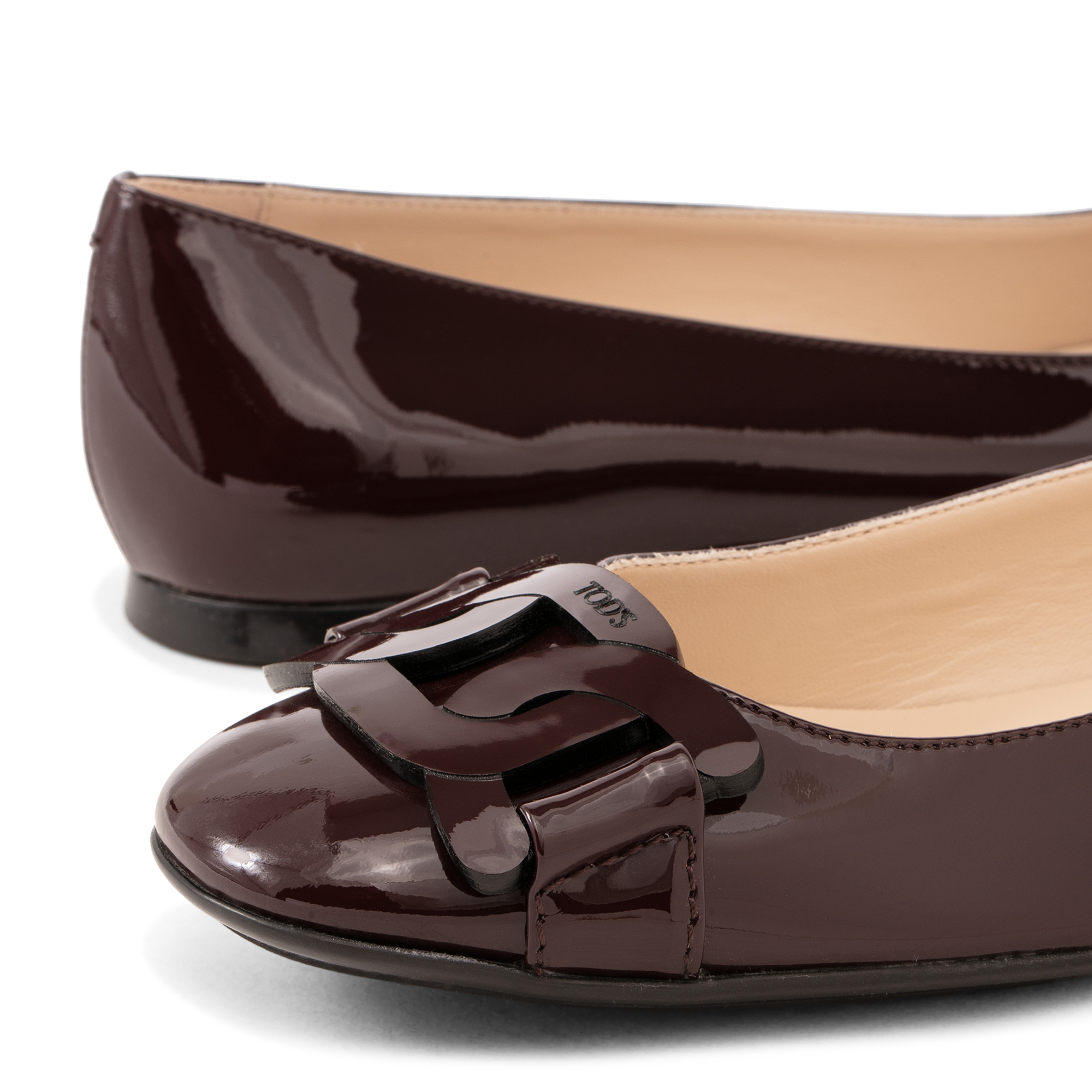 

Leather ballerinas, Purple