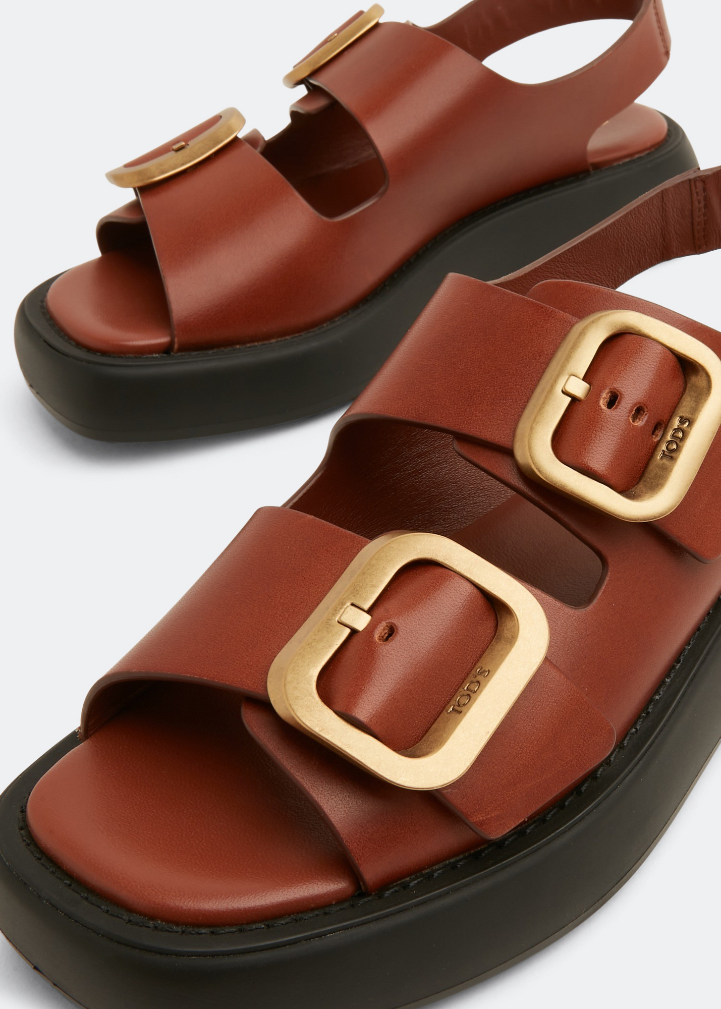 

Leather sandals, Brown