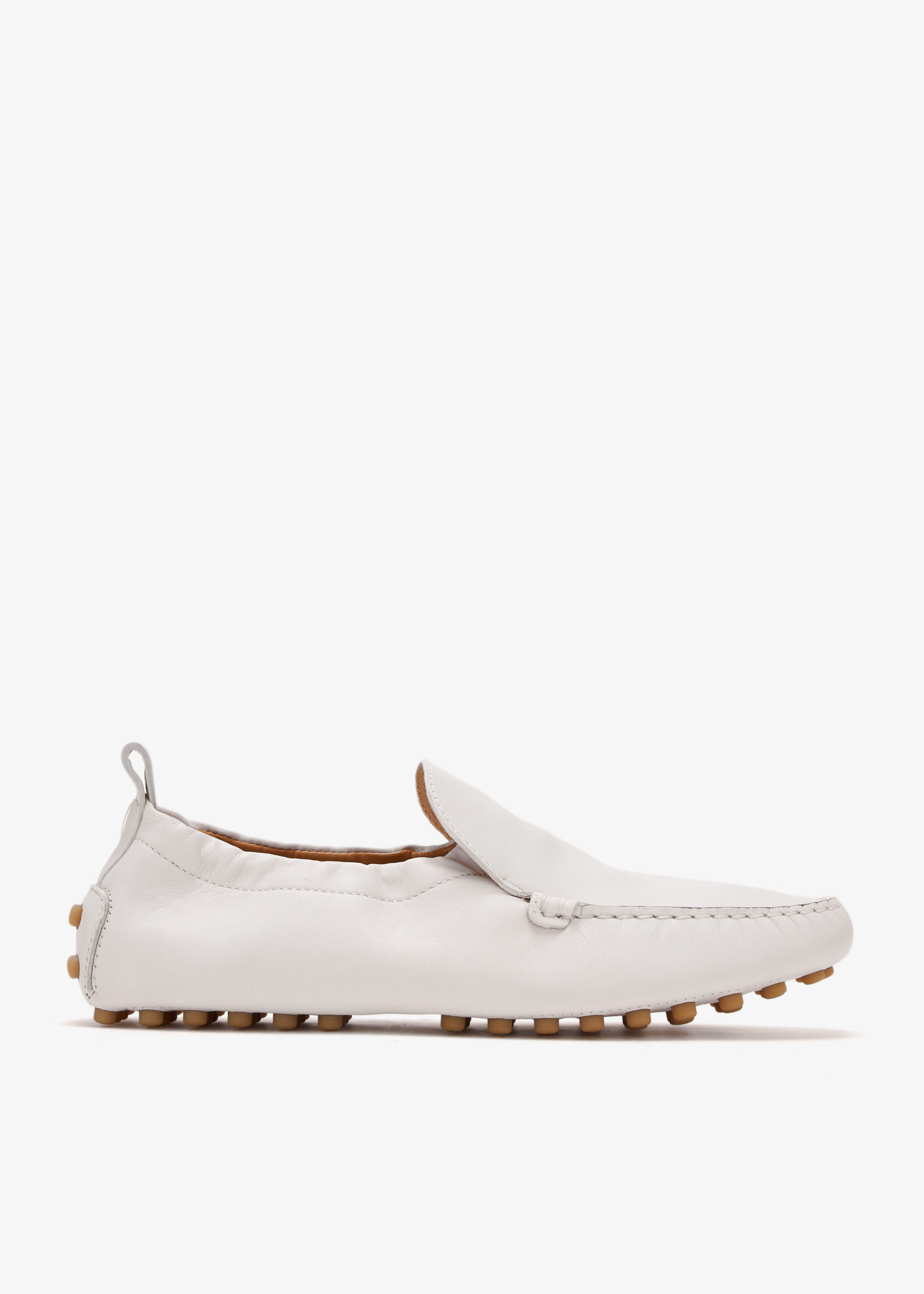 

Gommino driving shoes, White