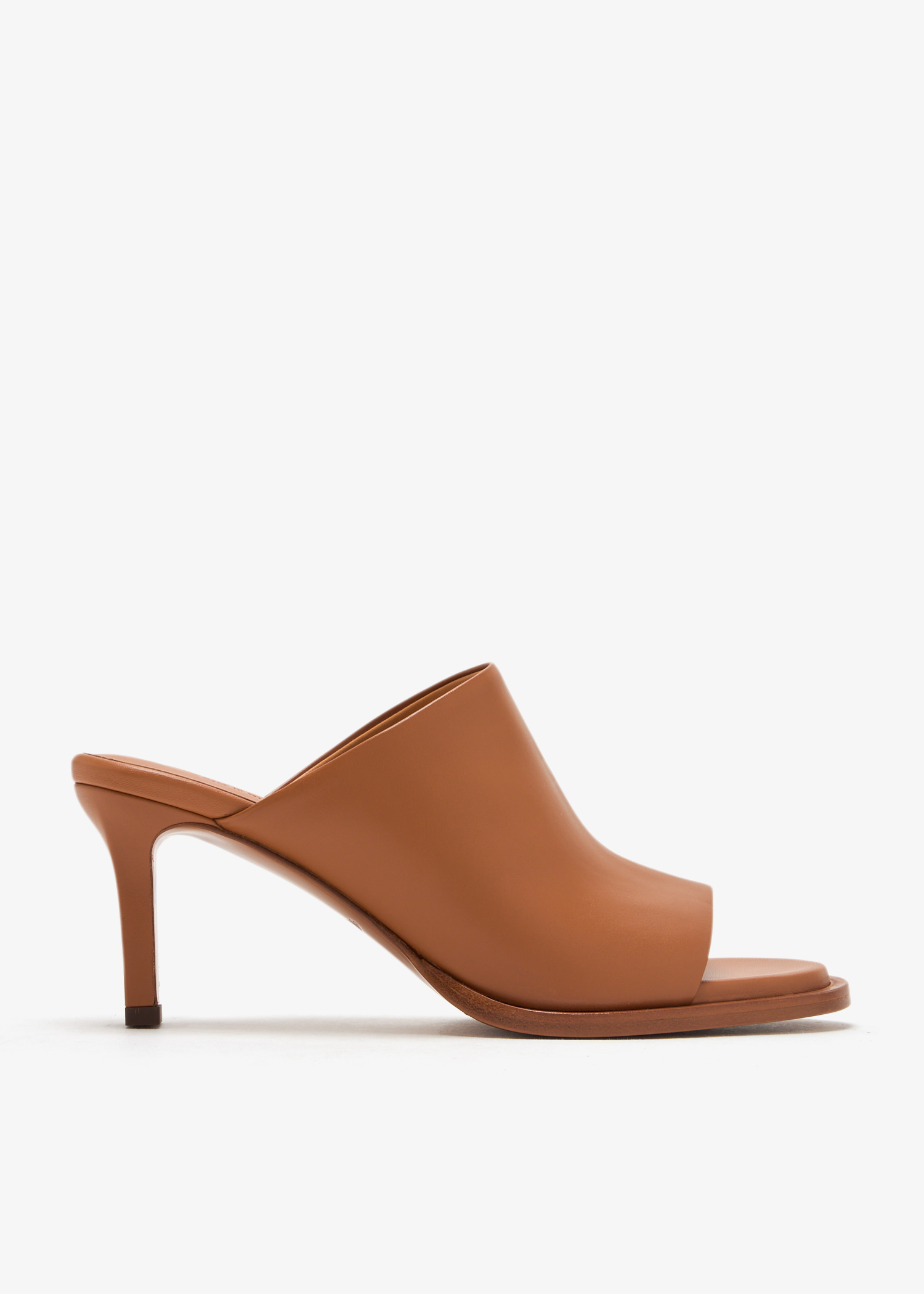 

Open toe mules, Brown