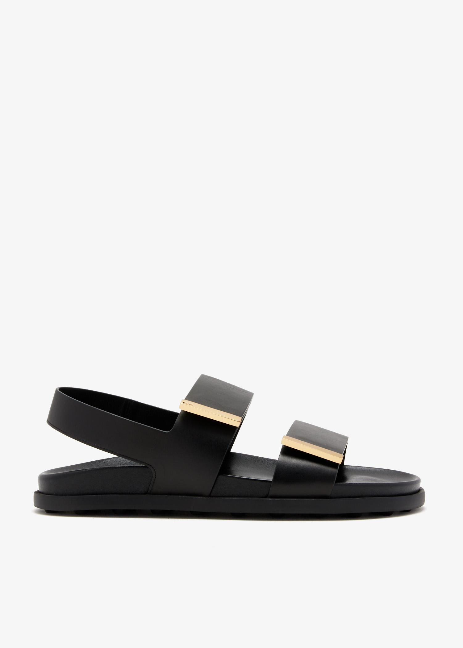 

Leather sandals, Black
