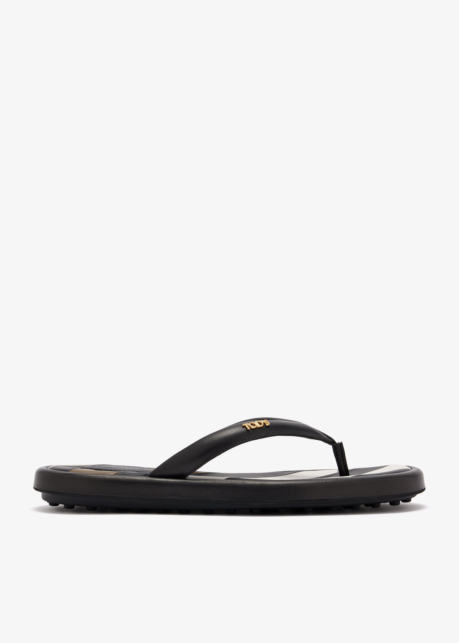 

Leather sandals, Black