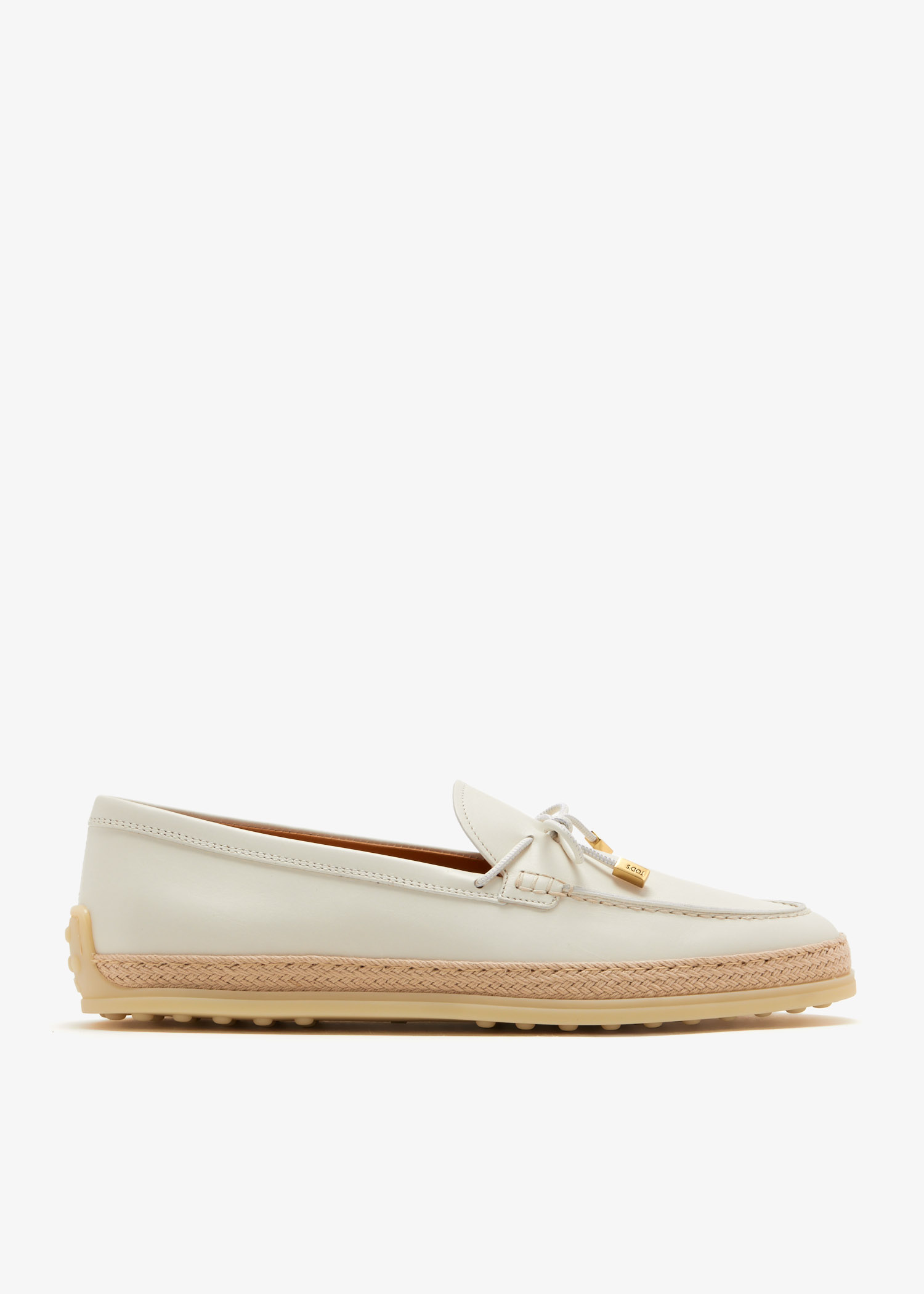 

Nubuck loafers, White