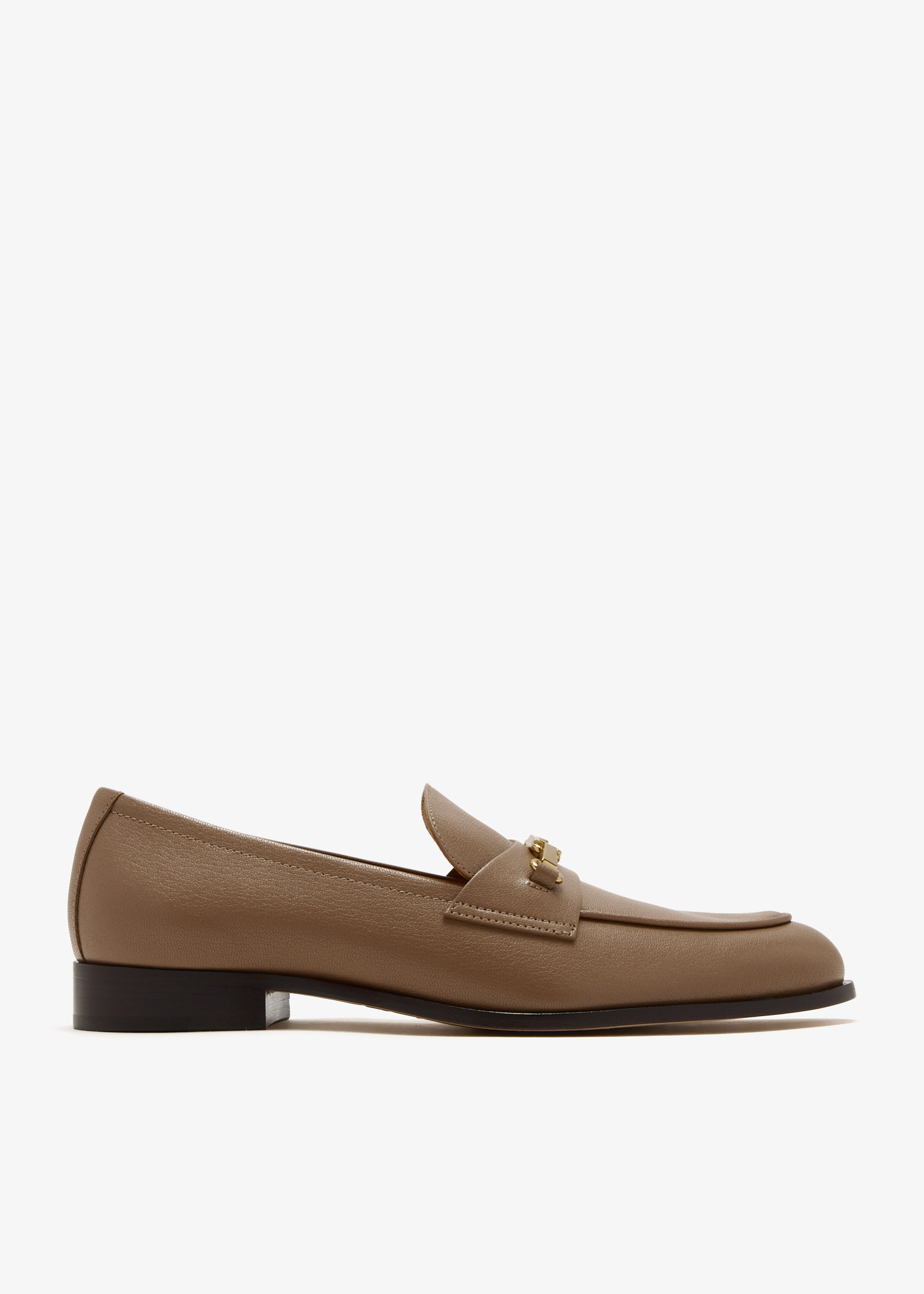 

T Timeless leather loafers, Brown
