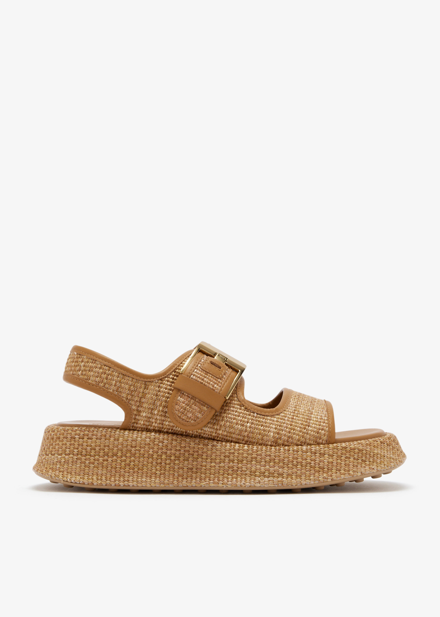 

Raffia sport sandals, Beige