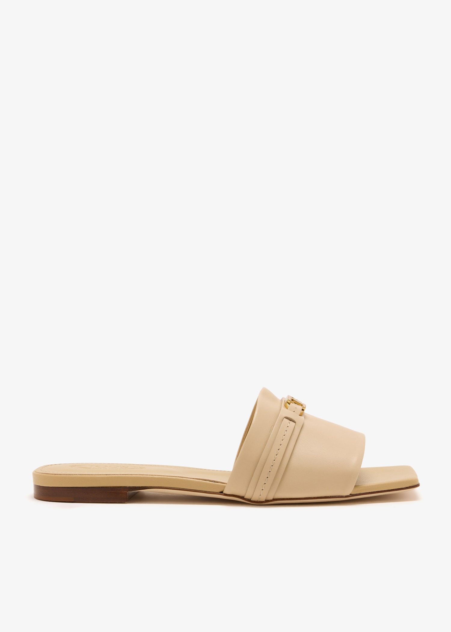 

T Timeless leather sandals, Beige
