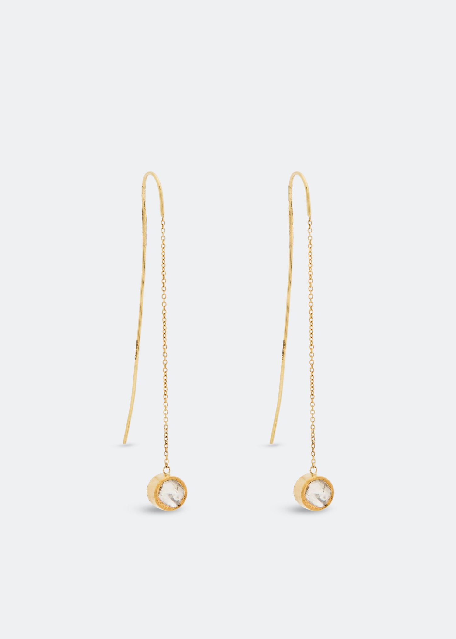 

Diamond drop earrings, Gold