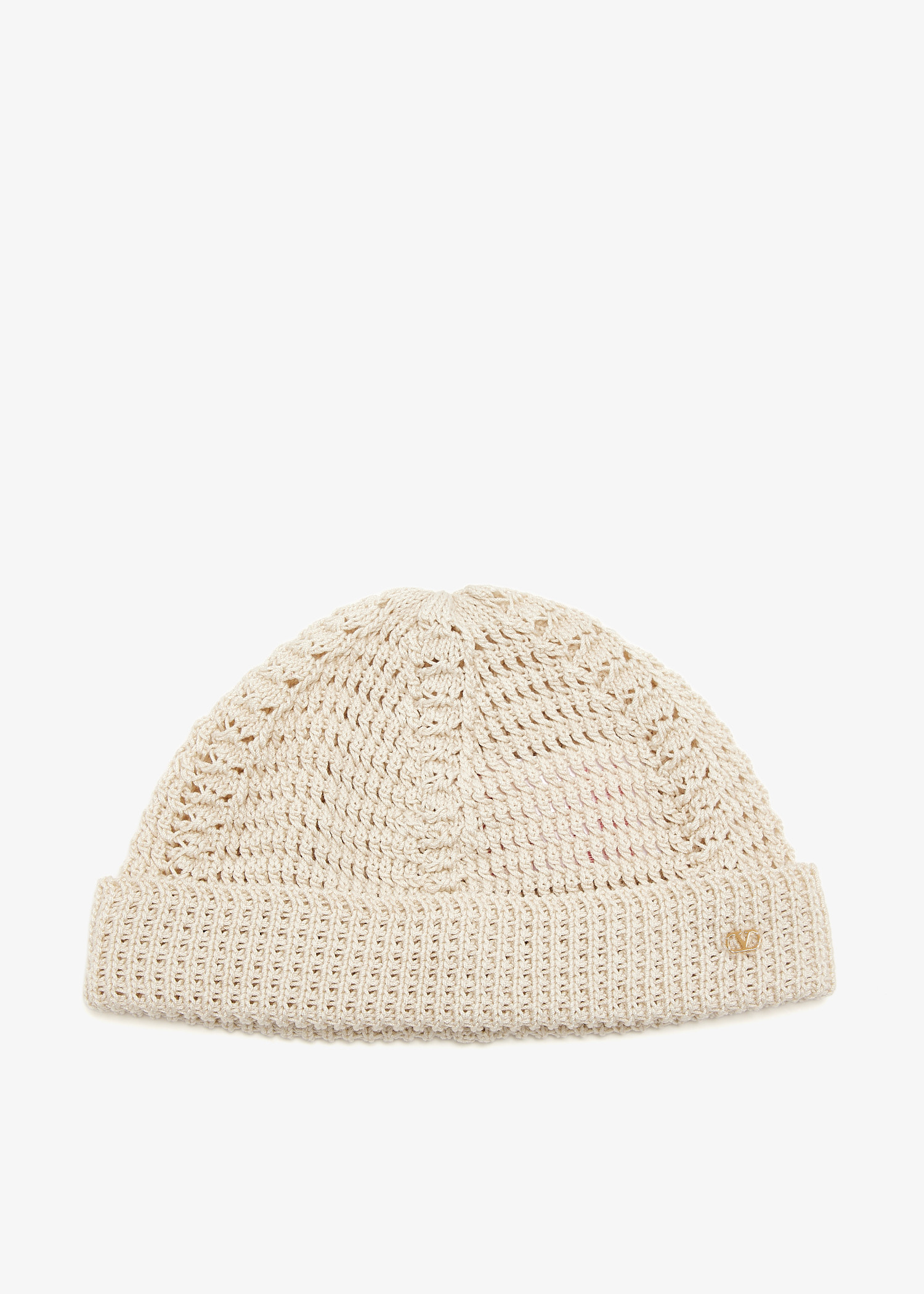 

VLogo Signature beanie, Cream