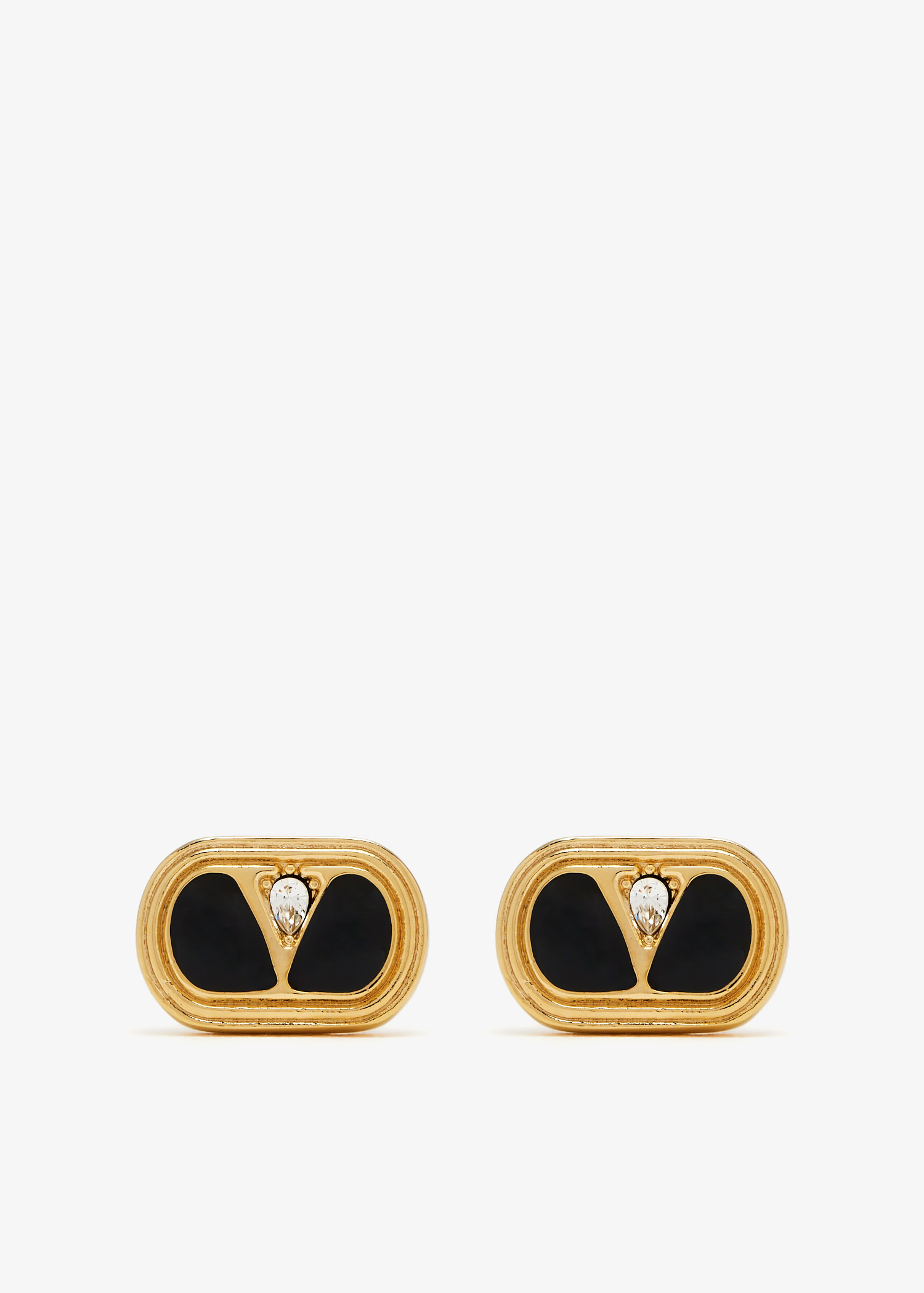 

Ovalette earrings, Gold