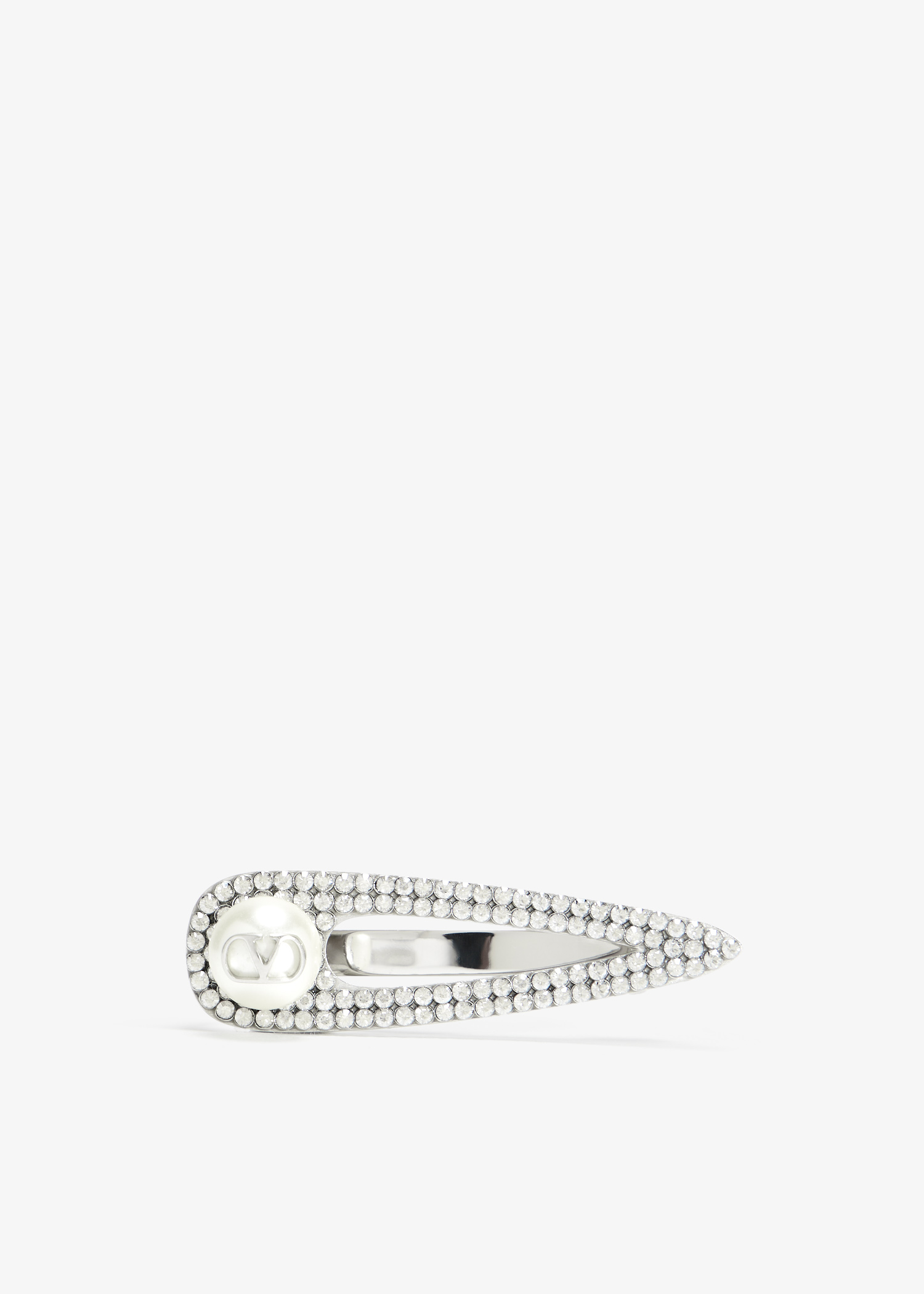 

VLogo Signature tie clip, Silver