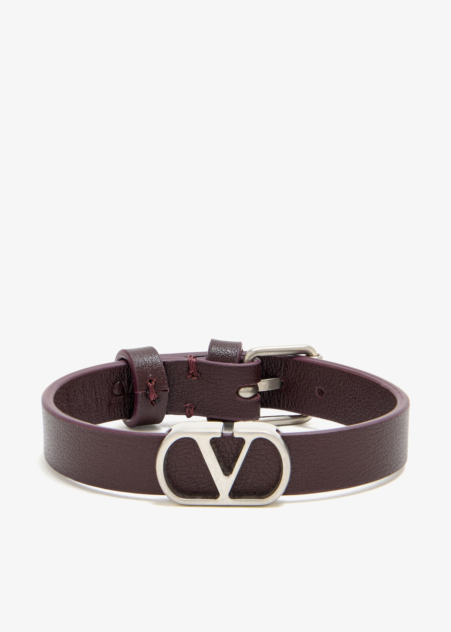 

VLogo Signature bracelet, Burgundy