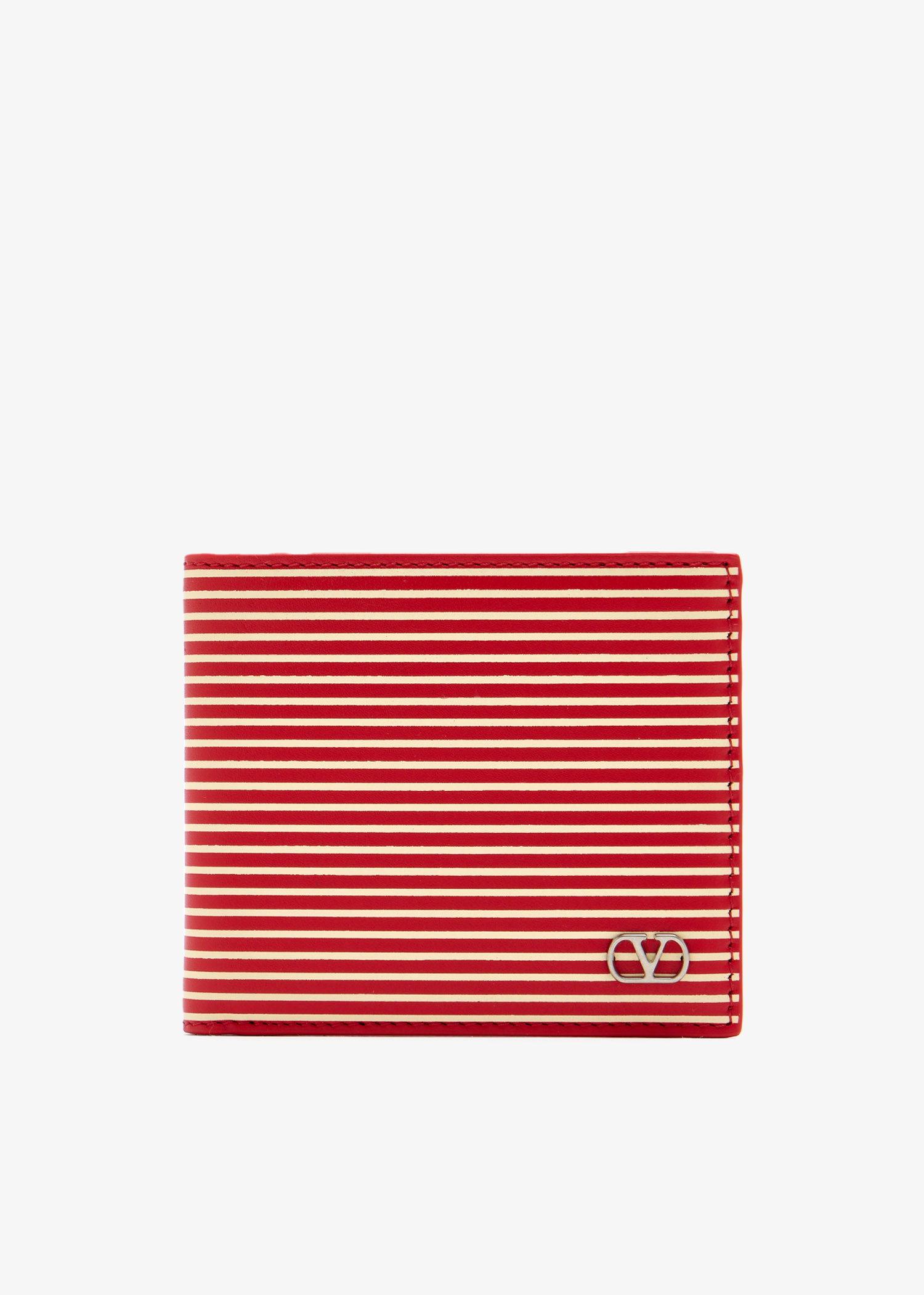 

VLogo Signature bi-fold wallet, Red