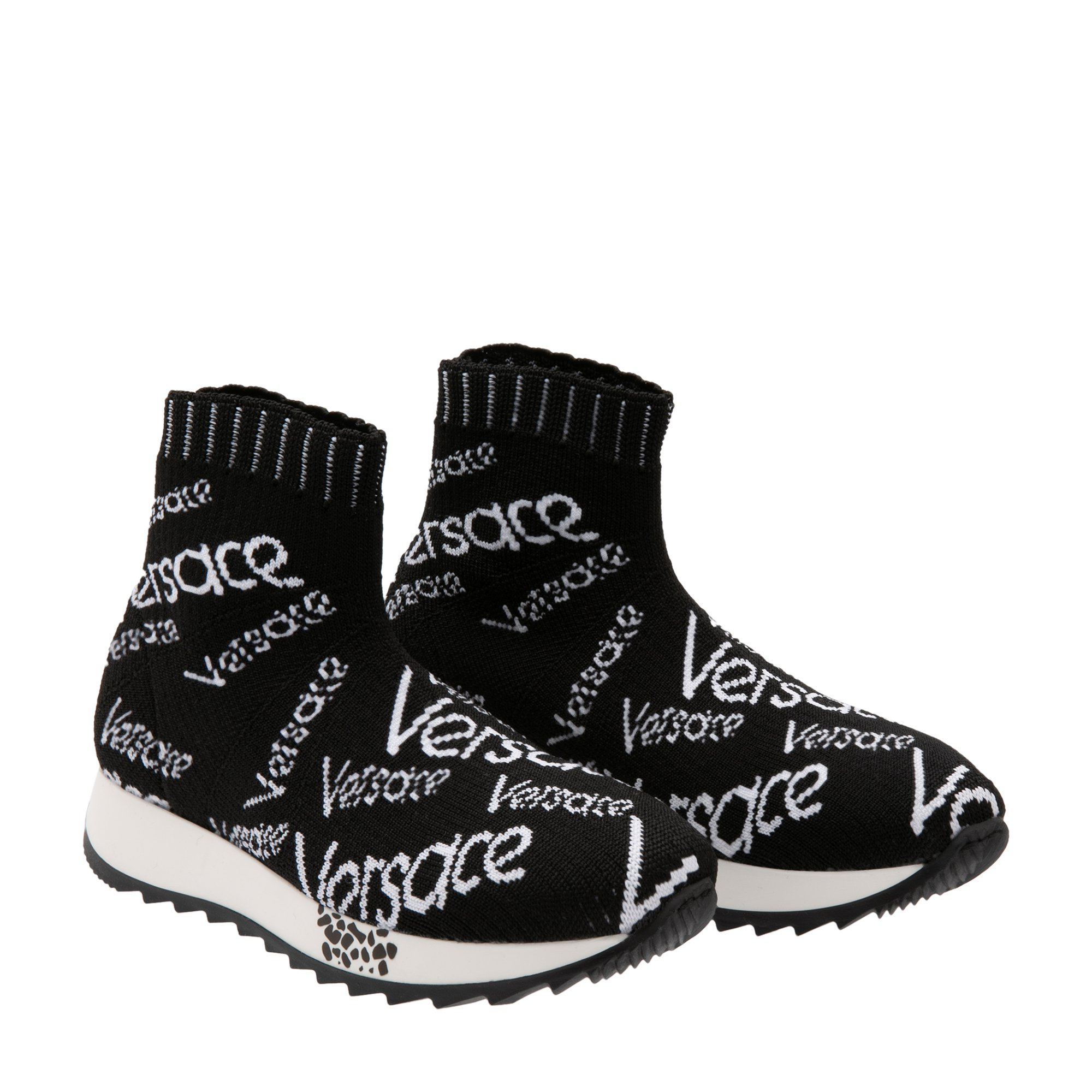 

Logo sock sneakers, Black