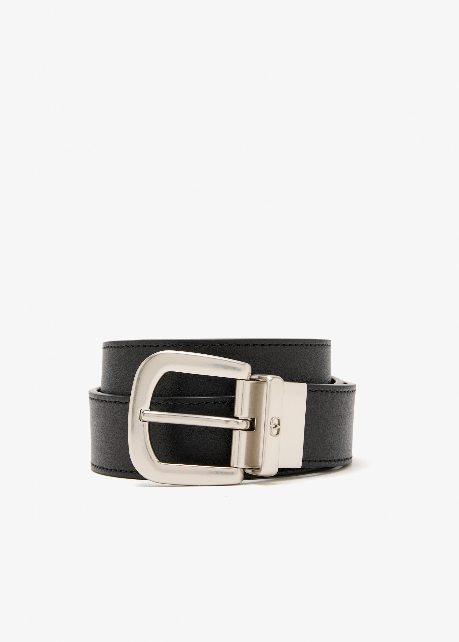 

VLogo Signature buckle belt, Black
