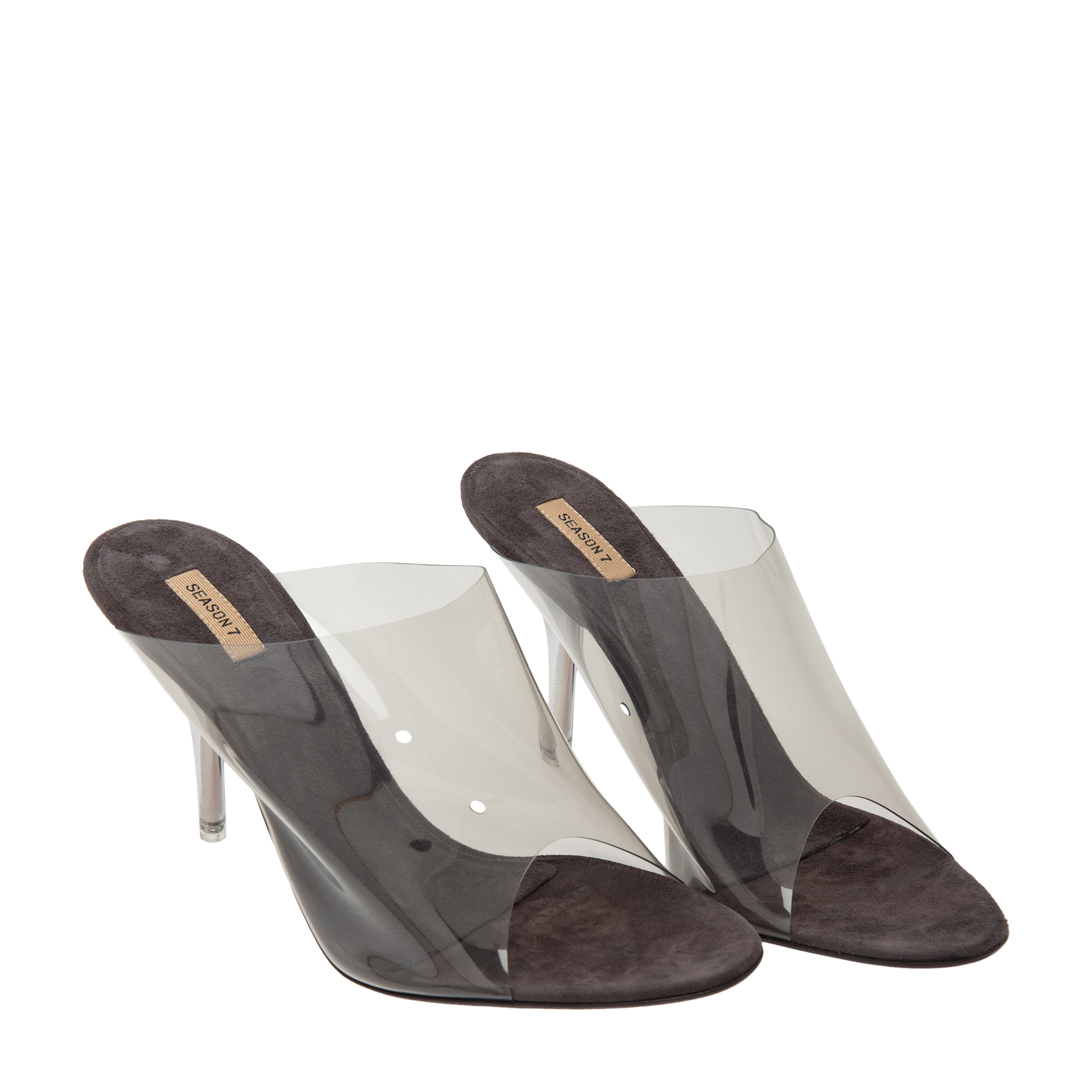 

Season 7 PVC mules, Beige