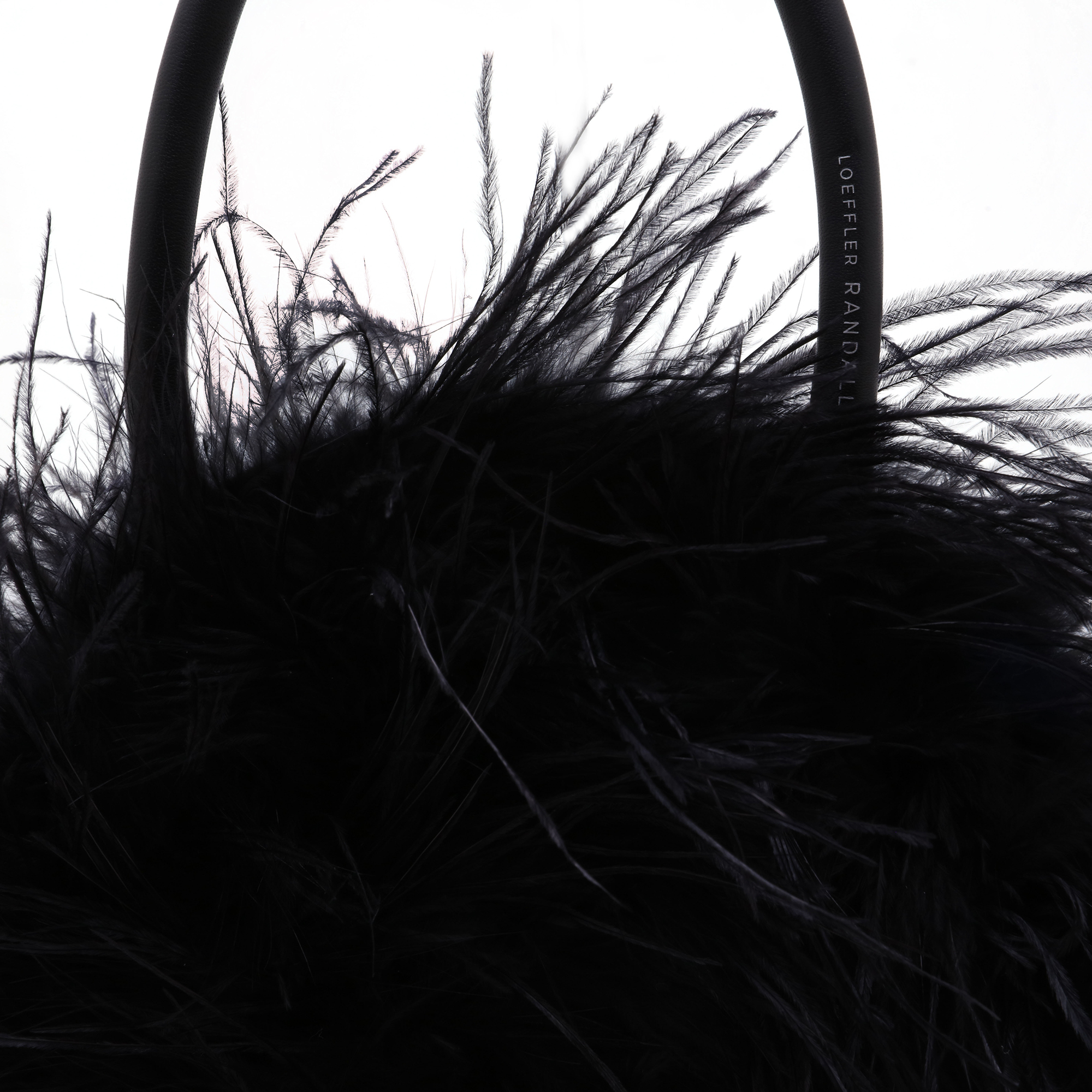 

Zadie feather tote bag, Black