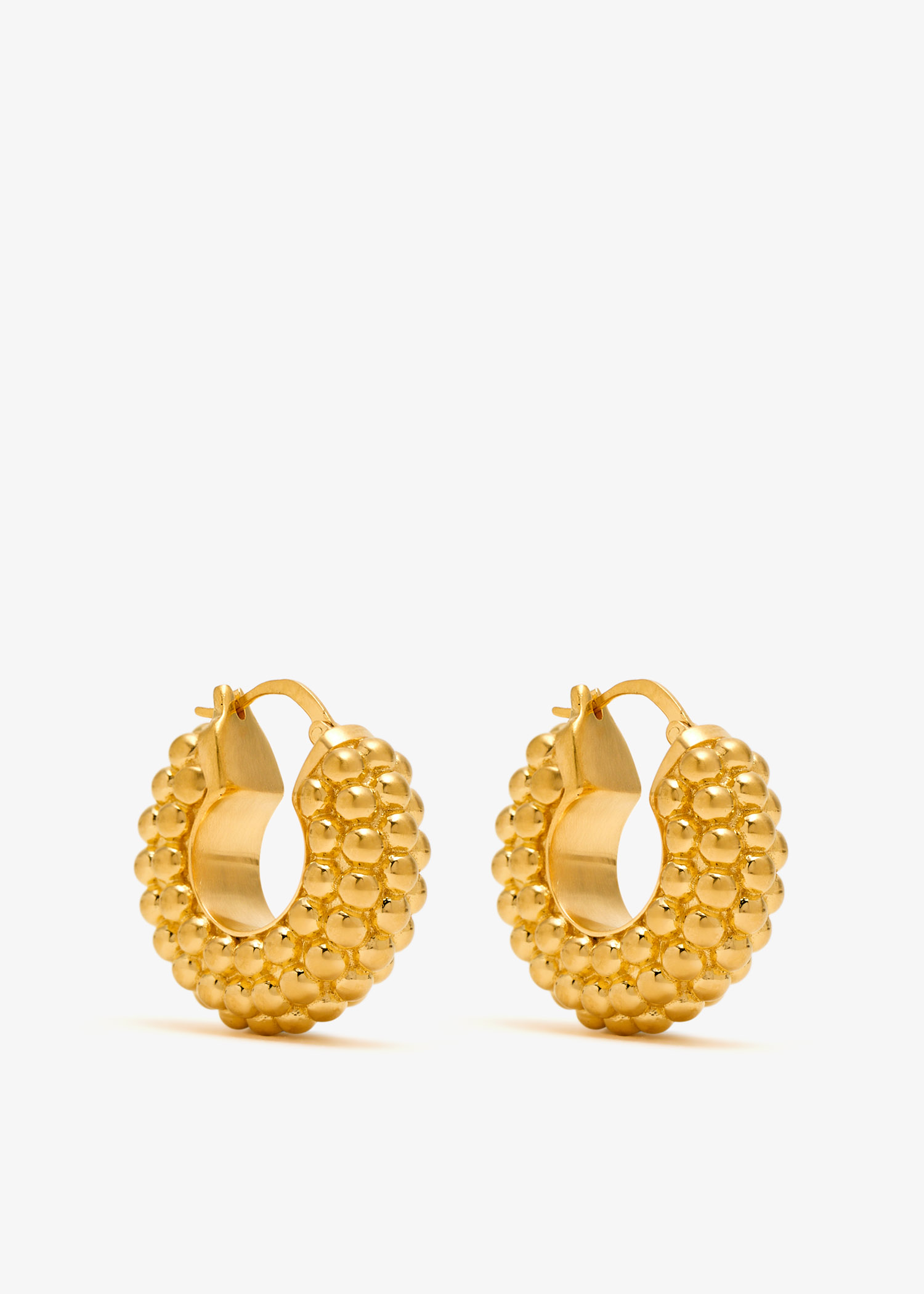 

Baya medium hoop earrings, Gold