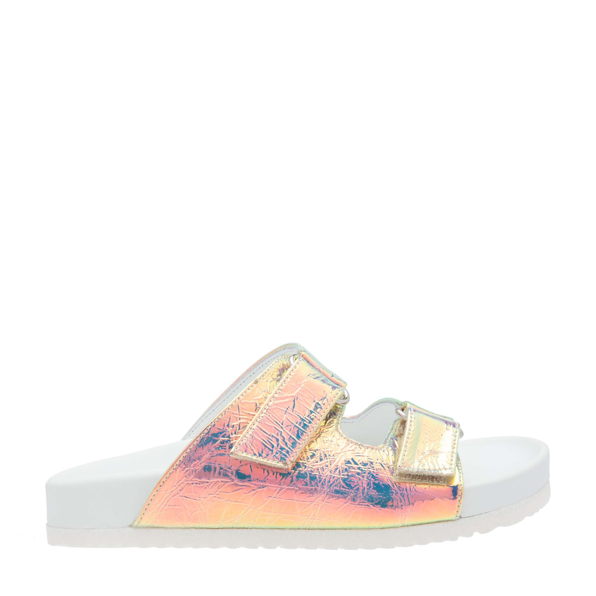 Holographic sandals